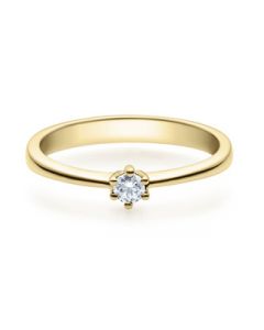 Verlobungsring 18001 gelbgold 0,10 ct