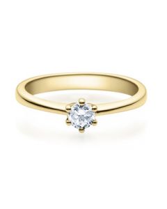 Verlobungsring 18001 gelbgold 0,25 ct