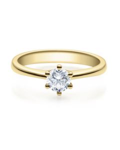 Verlobungsring 18001 gelbgold 0,40 ct