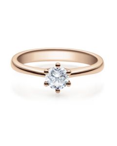 Verlobungsring 18001 rotgold 0,40 ct