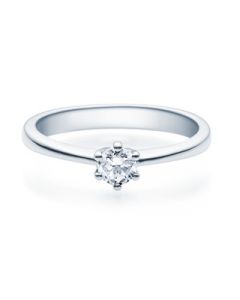 Verlobungsring  18001 weißgold  0,25 ct