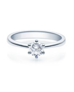 Verlobungsring  18001 weißgold  0,40 ct
