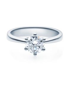 Verlobungsring  18001 weißgold  0,70 ct