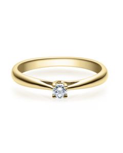 Verlobungsring  18002 gelbgold 0,10 ct