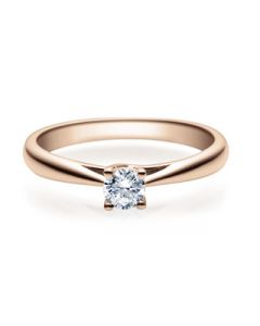 Verlobungsring  18002 rotgold 0,25 ct