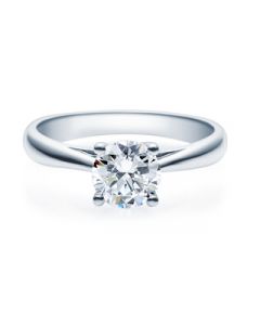 Verlobungsring  18002 weißgold 1 ct