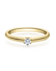Verlobungsring  18003 gelbgold 0,10 ct