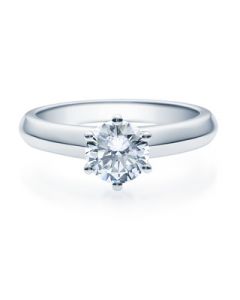 Verlobungsring  18003 weißgold 1 ct