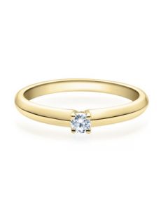 Verlobungsring  18004 gelbgold 0,10 ct