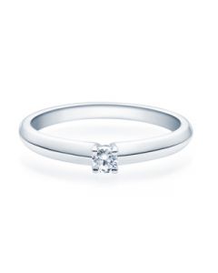 Verlobungsring  18004 weißgold 0,10 ct