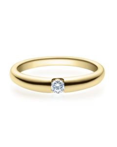 Verlobungsring  18005 gelbgold 0,10 ct