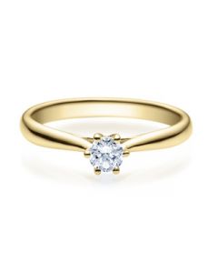 Verlobungsring  18007 gelbgold 0,25 ct