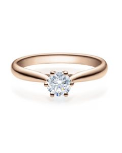Verlobungsring  18007 rotgold 0,40 ct