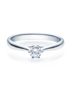 Verlobungsring  18007 weißgold 0,25 ct