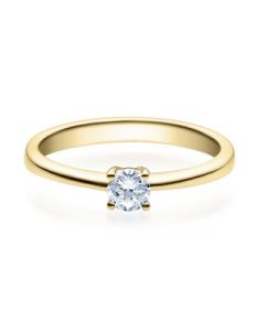 Verlobungsring  18008 gelbgold 0,25 ct