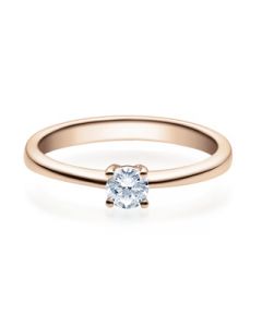 Verlobungsring  18008 rotgold 0,25 ct