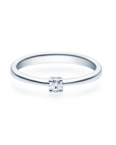 Verlobungsring  18008 weißgold 0,10 ct