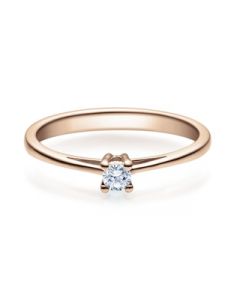 Verlobungsring  18010 rotgold 0,10 ct