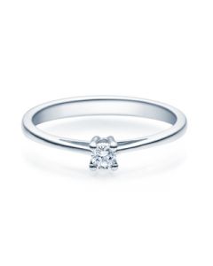 Verlobungsring  18010 weißgold 0,10 ct