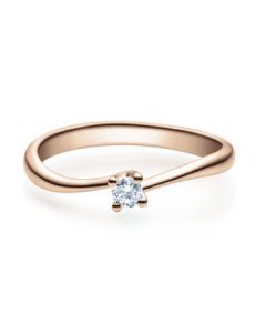 Verlobungsring  18011 rotgold 0,10 ct