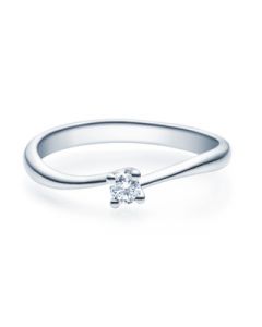 Verlobungsring  18011 weißgold 0,10 ct