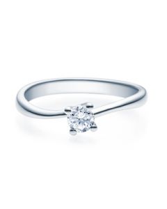 Verlobungsring  18011 weißgold 0,25 ct