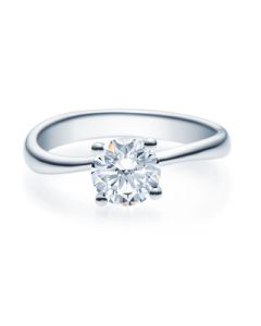 Verlobungsring  18011 weißgold 1 ct
