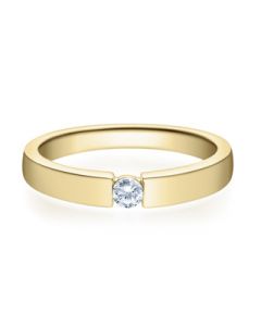 Verlobungsring  18012 gelbgold 0,10 ct