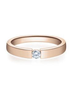 Verlobungsring  18012 rotgold 0,10 ct