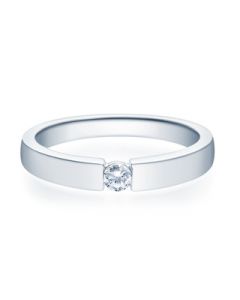 Verlobungsring  18012 weißgold 0,10 ct