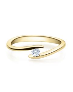 Verlobungsring  18015 gelbgold 0,10 ct
