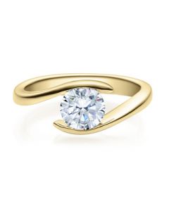 Verlobungsring  18015 gelbgold 1 ct
