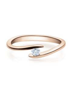 Verlobungsring  18015 rotgold 0,10 ct