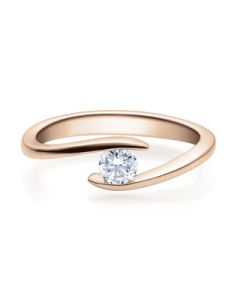 Verlobungsring  18015 rotgold 0,25 ct