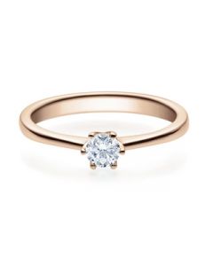 Verlobungsring  18016 rotgold 0,25 ct