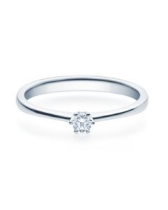Verlobungsring  18016 weißgold 0,10 ct