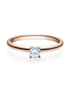 Verlobungsring  18018 rotgold 0,25 ct