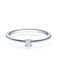 Verlobungsring  18018 weißgold 0,10 ct
