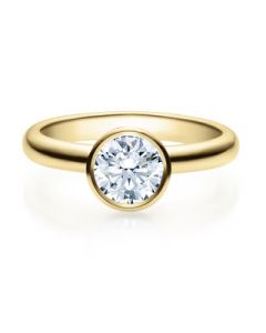 Verlobungsring  18019 gelbgold 1 ct