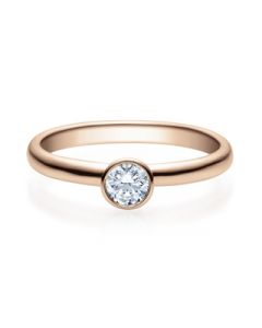 Verlobungsring  18019 rotgold 0,25 ct