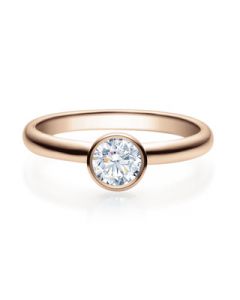 Verlobungsring  18019 rotgold 0,50 ct