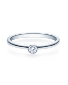 Verlobungsring  18019 weißgold 0,10 ct