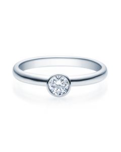 Verlobungsring  18019 weißgold 0,25 ct