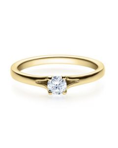 Verlobungsring  18020 gelbgold 0,25 ct
