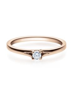 Verlobungsring  18020 rotgold 0,10 ct