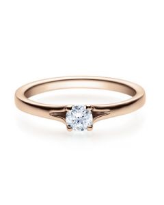 Verlobungsring  18020 rotgold 0,25 ct