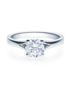 Verlobungsring  18020 weißgold 1 ct