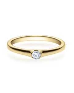 Verlobungsring  18022 gelbgold 0,10 ct