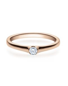 Verlobungsring  18022 rotgold 0,10 ct