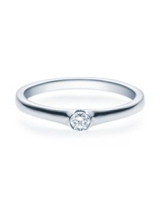 Verlobungsring  18022 weißgold 0,10 ct